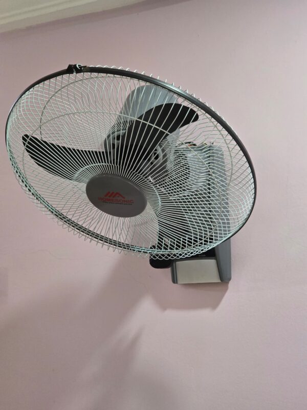 HOME SONIC 16” Rechargeable Wall Fan + LED Light (MET – 8162L)