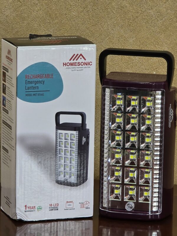 HOME SONIC Rechargeable Emergency Lantern (MET – 8164L)