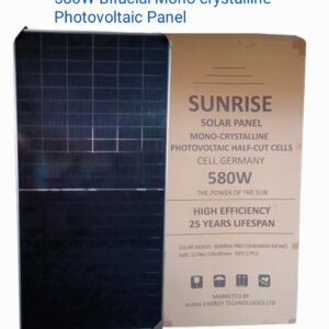 SUNRISE MONOCRYSTALLINE BIFACIAL 580W SOLAR PANEL