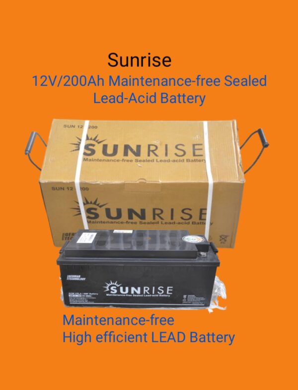 SUJNRISE 12V/200Ah SEALED LEAD-ACID BATTERY