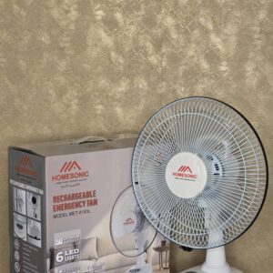 HOMESONIC RECHARGEABLE EMERGENCY FAN (MET-8183L)