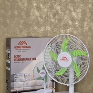 HOMESONIC AC/DC RECHARGEABLE FAN (MET – 8181L)