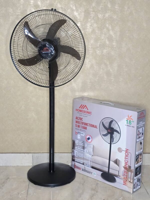HOMESONIC AC/DC MULTIFUNCTIONAL 5 IN 1 FAN (MET-8177L)