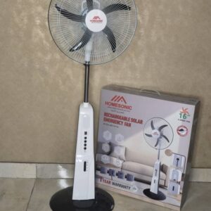 HOMESONIC RECHARGEABLE SOLAR EMERGENCY FAN (MET- 8179L)